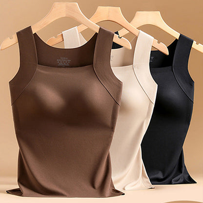 🥳2026 HOT SALE🥳💞50K+ SOLD!🧣🛍️ Warmth & Support in One Cozy Hug! Women‘s Thermal Tank with Built-In Bra – 50% OFF! ❄️👚