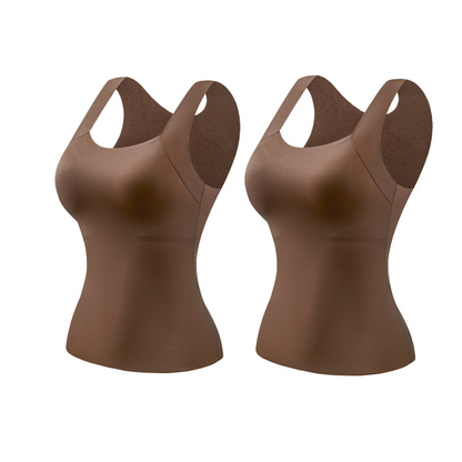 🥳2026 HOT SALE🥳💞50K+ SOLD!🧣🛍️ Warmth & Support in One Cozy Hug! Women‘s Thermal Tank with Built-In Bra – 50% OFF! ❄️👚