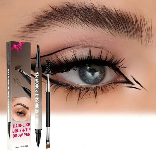 🥳2026 HOT SALE🥳💞50K+ SOLD!👑🖋️ 50% Off & Get a Free One! The Ultimate Smudge-Proof Brow Pen. 24H flawless brows, rain or shine. Your secret to perfect arches! 🌈💦