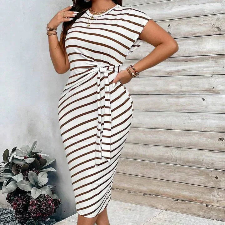 🥳2026 HOT SALE🥳💞50K+ SOLD!👵🌸 50% OFF! Women's Knot Bodycon Dress – Leopard print, tummy-flattering knot. Comfy & chic for parties or date nights. Feel gorgeous. ✨🌹