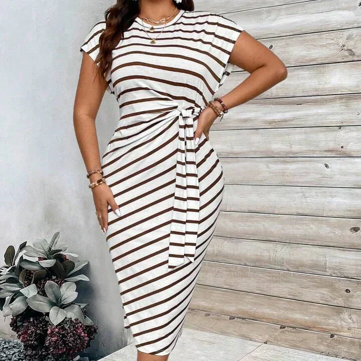 🥳2026 HOT SALE🥳💞50K+ SOLD!👵🌸 50% OFF! Women's Knot Bodycon Dress – Leopard print, tummy-flattering knot. Comfy & chic for parties or date nights. Feel gorgeous. ✨🌹