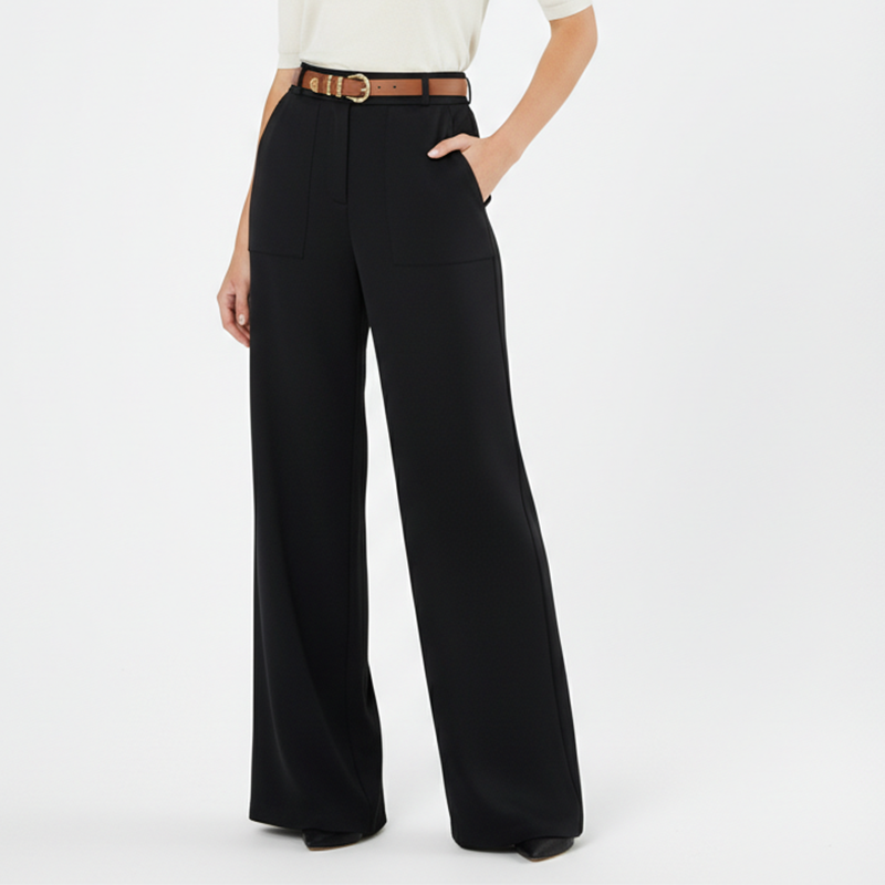 🥳2026 HOT SALE🥳💞50K+ SOLD!🎀💫 50% OFF! High‑Waisted Wide Leg Trousers – Slimming high waist, elongates legs. Wrinkle‑resistant polyester. Pairs with tees or blouses. A wardrobe essential. 🛡️🕊️