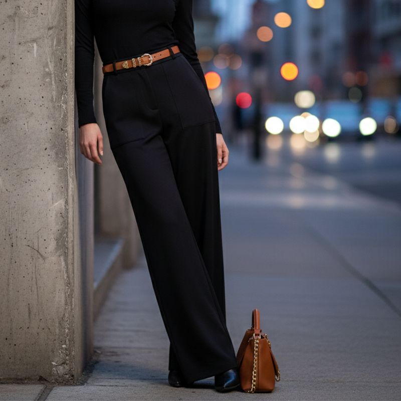 🥳2026 HOT SALE🥳💞50K+ SOLD!🎀💫 50% OFF! High‑Waisted Wide Leg Trousers – Slimming high waist, elongates legs. Wrinkle‑resistant polyester. Pairs with tees or blouses. A wardrobe essential. 🛡️🕊️