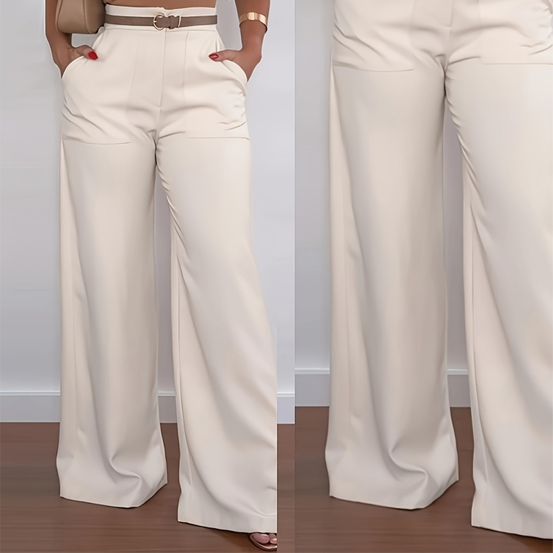 🥳2026 HOT SALE🥳💞50K+ SOLD!🎀💫 50% OFF! High‑Waisted Wide Leg Trousers – Slimming high waist, elongates legs. Wrinkle‑resistant polyester. Pairs with tees or blouses. A wardrobe essential. 🛡️🕊️
