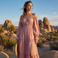 🥳2026 HOT SALE🥳💞50K+ SOLD!👵 🕊️50% OFF! Women's Off-Shoulder High-Waist Dress – Elegant & comfortable! Gentle support stays in place, flattering high waist. Perfect for summer gatherings or holidays. 🌸☀️