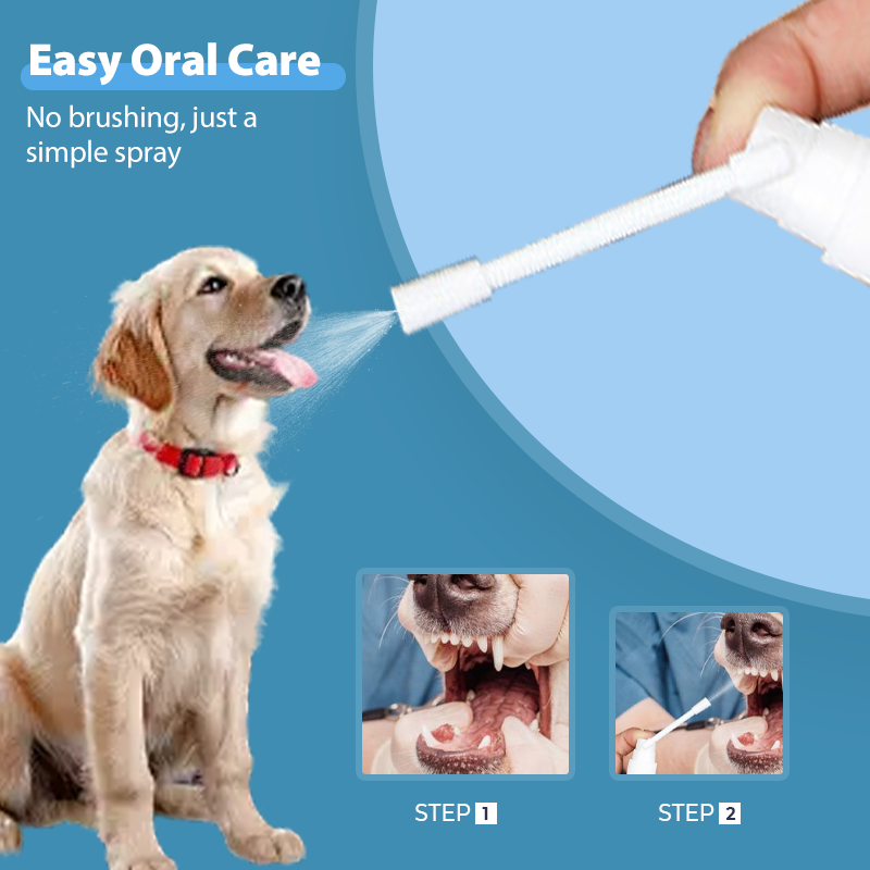 🥳2026 HOT SALE🥳💞50K+ SOLD!🧴✨ Flash Sale 50% Off! Pet Dental Care Spray – Fresh breath & healthy gums made easy. A simple spray for daily protection without the struggle. 🦷💚