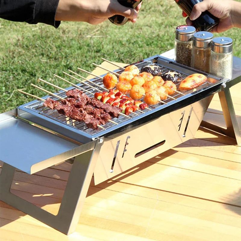 🥳2026 HOT SALE🥳💞50K+ SOLD!🎉🍖 50% OFF! The Ultimate Folding BBQ – Gather, grill & enjoy! Compact stainless steel design for tasty adventures anywhere. 🌿🍔