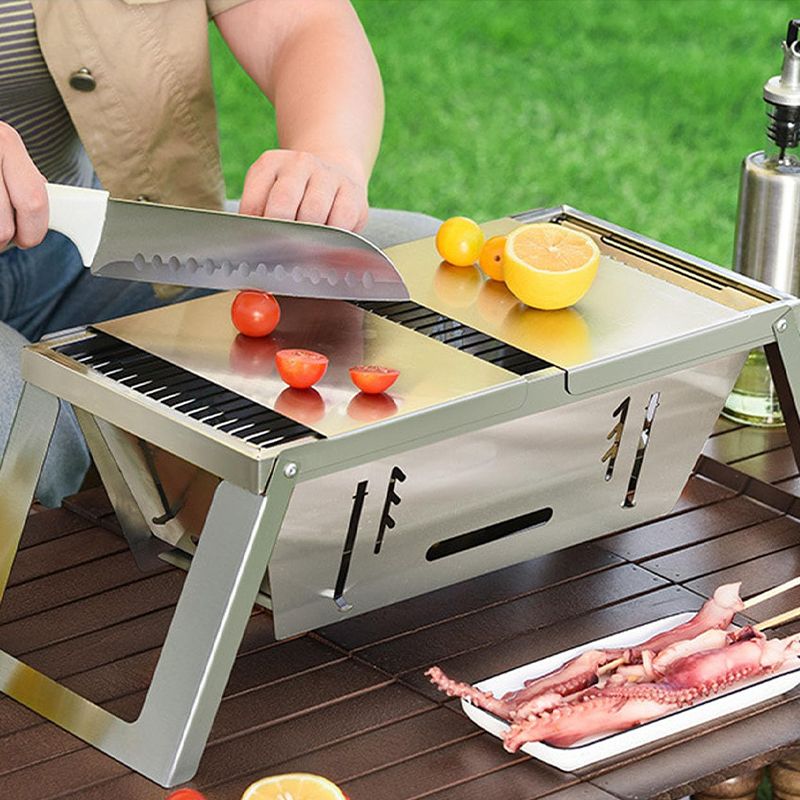 🥳2026 HOT SALE🥳💞50K+ SOLD!🎉🍖 50% OFF! The Ultimate Folding BBQ – Gather, grill & enjoy! Compact stainless steel design for tasty adventures anywhere. 🌿🍔