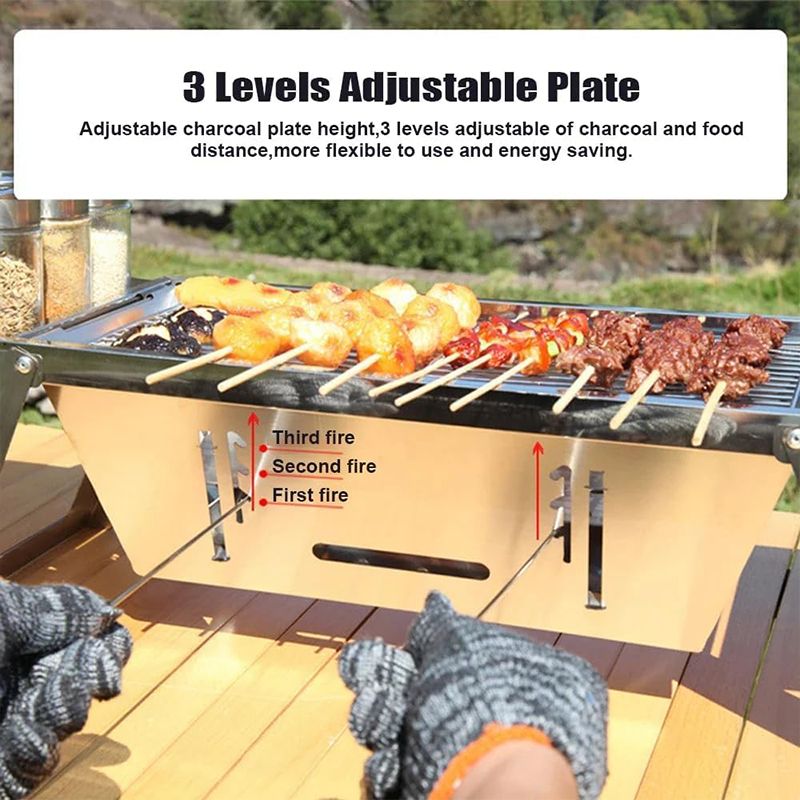🥳2026 HOT SALE🥳💞50K+ SOLD!🎉🍖 50% OFF! The Ultimate Folding BBQ – Gather, grill & enjoy! Compact stainless steel design for tasty adventures anywhere. 🌿🍔