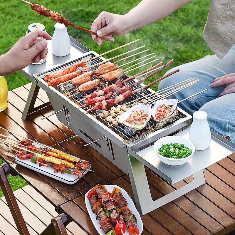 🥳2026 HOT SALE🥳💞50K+ SOLD!🎉🍖 50% OFF! The Ultimate Folding BBQ – Gather, grill & enjoy! Compact stainless steel design for tasty adventures anywhere. 🌿🍔