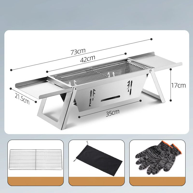🥳2026 HOT SALE🥳💞50K+ SOLD!🎉🍖 50% OFF! The Ultimate Folding BBQ – Gather, grill & enjoy! Compact stainless steel design for tasty adventures anywhere. 🌿🍔