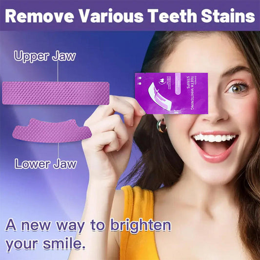 🥳2026 HOT SALE🥳💞50K+ SOLD!🏆💜 50% OFF! Whitening Strips – 30-min treatment, gentle on enamel. No peroxide, no irritation. Smile brighter today! 🦷✨