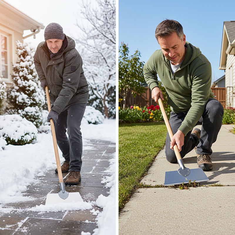 🥳2026 HOT SALE🥳💞50K+ SOLD!💥🌿❄️ 50% OFF! Heavy Duty Cleaning Shovel – Built to endure! Ultra-sharp manganese steel blade cuts through ice, soil & debris. Your lifelong yard tool. 🧱⚔️
