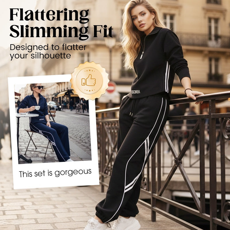 🥳2026 HOT SALE🥳💞50K+ SOLD!👵✨ 50% OFF! Women's Half-Zip Tracksuit – Relaxed fit, soft fabric. Looks put together without the effort. Everyday comfort. 🕊️🌿