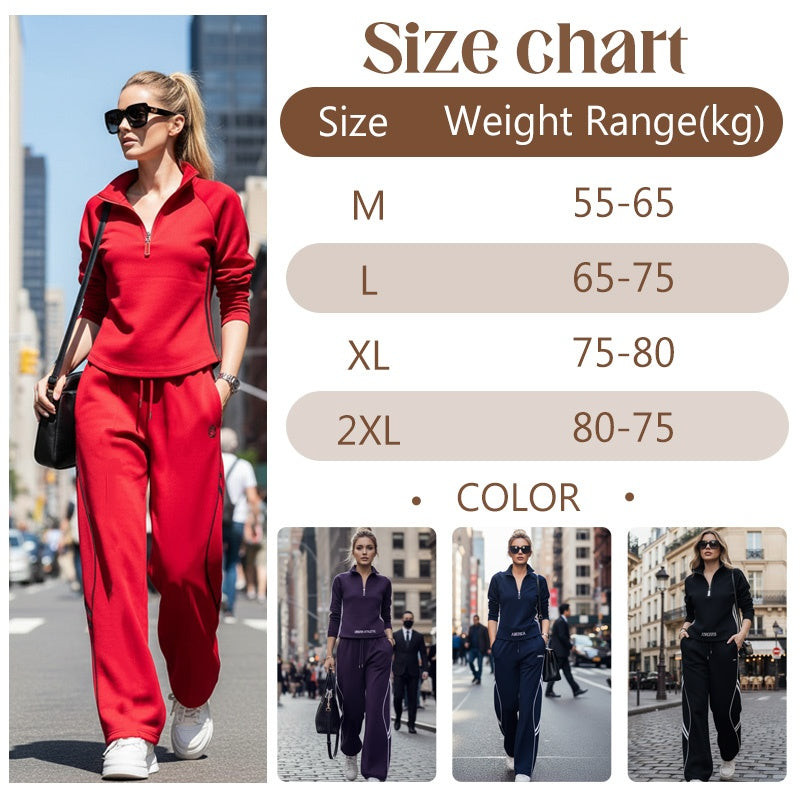 🥳2026 HOT SALE🥳💞50K+ SOLD!👵✨ 50% OFF! Women's Half-Zip Tracksuit – Relaxed fit, soft fabric. Looks put together without the effort. Everyday comfort. 🕊️🌿