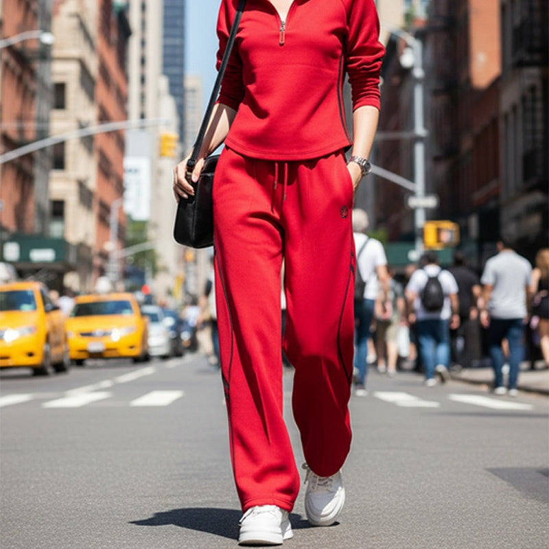 🥳2026 HOT SALE🥳💞50K+ SOLD!👵✨ 50% OFF! Women's Half-Zip Tracksuit – Relaxed fit, soft fabric. Looks put together without the effort. Everyday comfort. 🕊️🌿