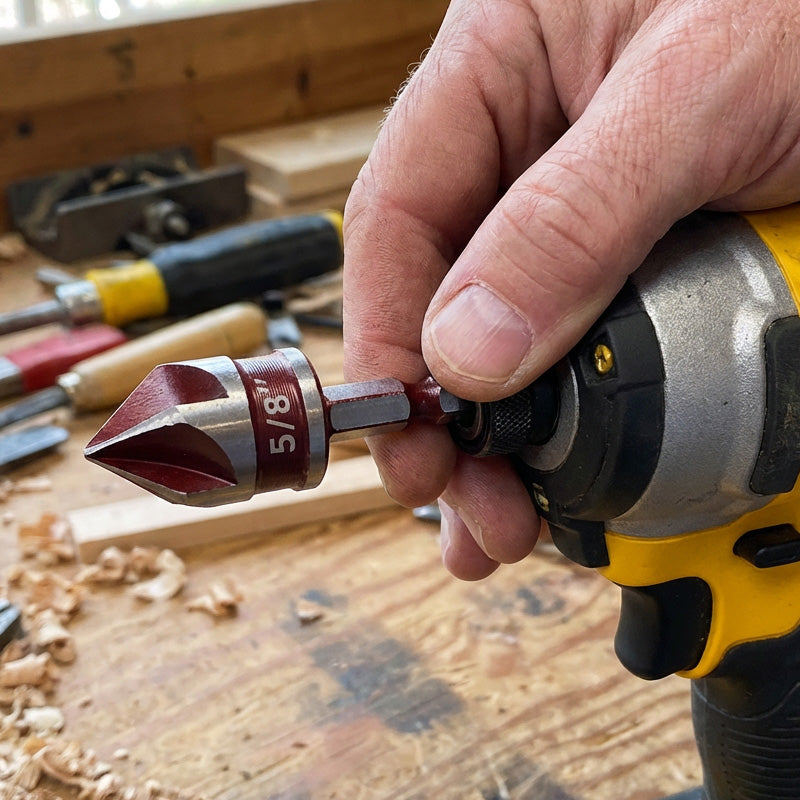 🥳2026 HOT SALE🥳💞50K+ SOLD!🔧📦 50% OFF! Countersink Drill Bit Set – Drill & finish in 1 step! Create perfect, flush screws in wood effortlessly. Your time-saving workshop essential. ⚙️✨