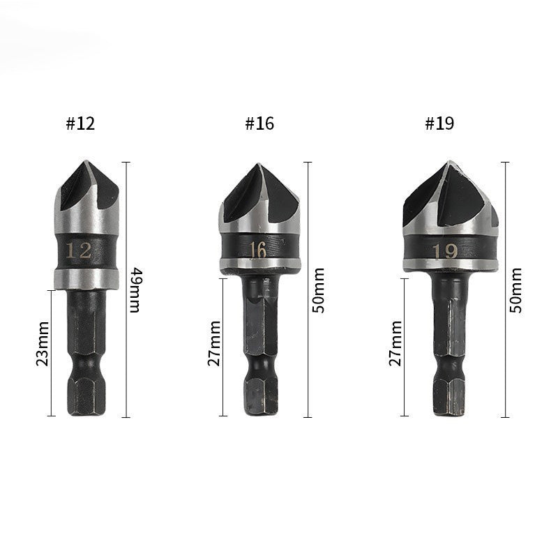 🥳2026 HOT SALE🥳💞50K+ SOLD!🔧📦 50% OFF! Countersink Drill Bit Set – Drill & finish in 1 step! Create perfect, flush screws in wood effortlessly. Your time-saving workshop essential. ⚙️✨