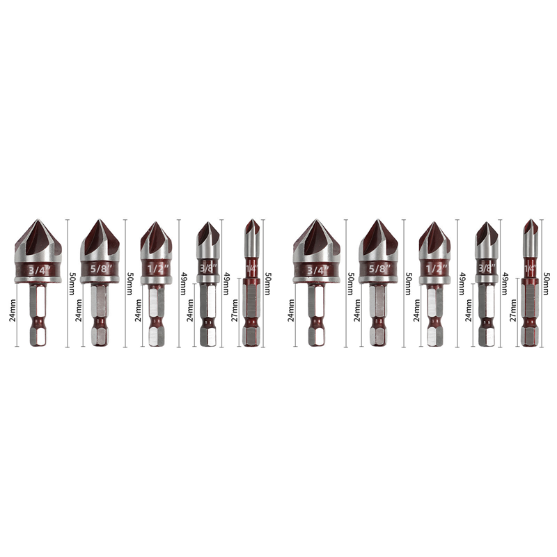 🥳2026 HOT SALE🥳💞50K+ SOLD!🔧📦 50% OFF! Countersink Drill Bit Set – Drill & finish in 1 step! Create perfect, flush screws in wood effortlessly. Your time-saving workshop essential. ⚙️✨