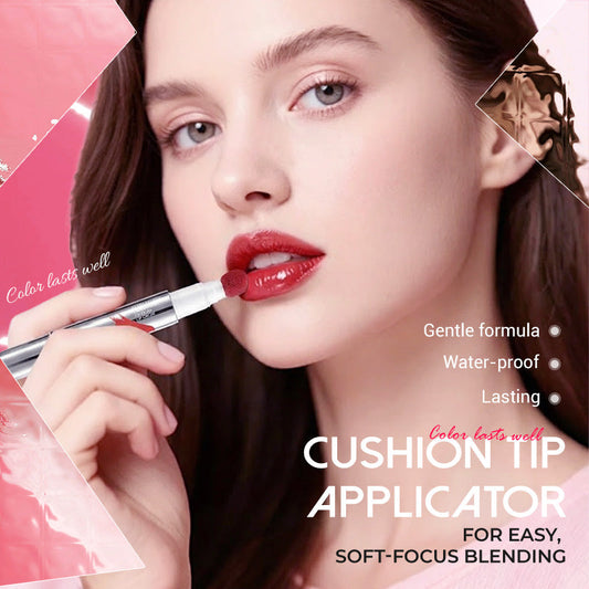 🥳2026 HOT SALE🥳💞50K+ SOLD!🌸🧴 50% OFF! Hydrating Cushion Lip Cream – Cloud-like soft-matte finish! Built-in cushion applicator for a blurred, fade-proof look that lasts all day. 💄☁️