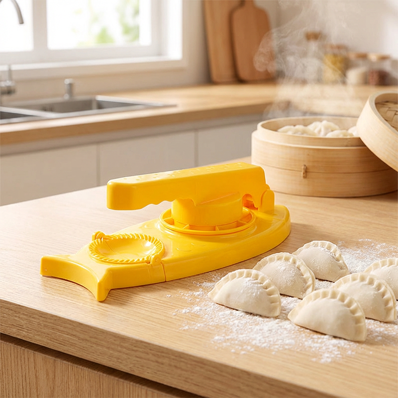 🥳2026 HOT SALE🥳💞50K+ SOLD!🎉🏠 50% OFF 3-in-1 Dumpling Mold! Fun & easy homemade delights. One press creates uniformly plump dumplings. Enjoy cooking together. 🤲❤️