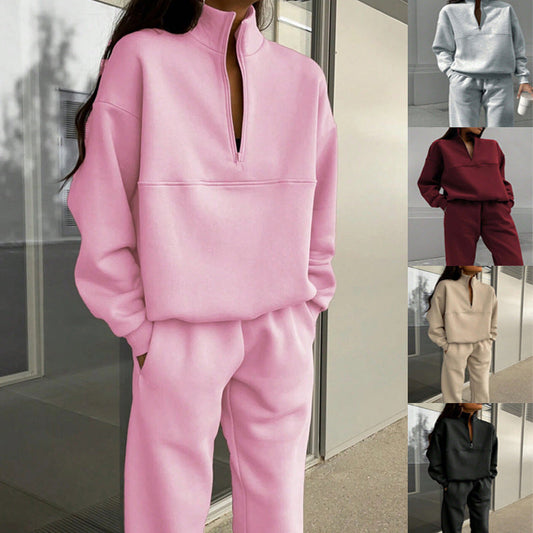 🥳2026 HOT SALE🥳💞50K+ SOLD!💥🌟👵 50% OFF! Half-Zip Tracksuit Set – Effortless comfort & style. One easy zip for all-day warmth, perfect for relaxing or light activities. 🤗🧥