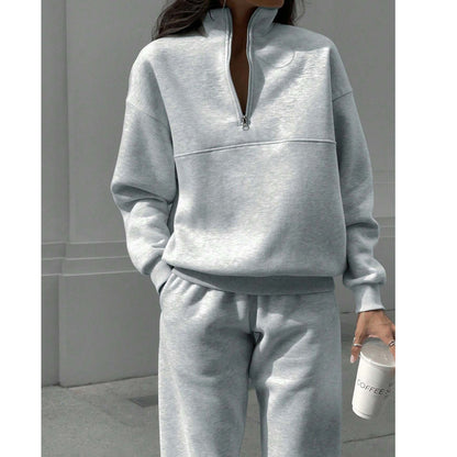 🥳2026 HOT SALE🥳💞50K+ SOLD!💥🌟👵 50% OFF! Half-Zip Tracksuit Set – Effortless comfort & style. One easy zip for all-day warmth, perfect for relaxing or light activities. 🤗🧥