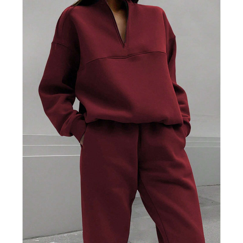 🥳2026 HOT SALE🥳💞50K+ SOLD!💥🌟👵 50% OFF! Half-Zip Tracksuit Set – Effortless comfort & style. One easy zip for all-day warmth, perfect for relaxing or light activities. 🤗🧥