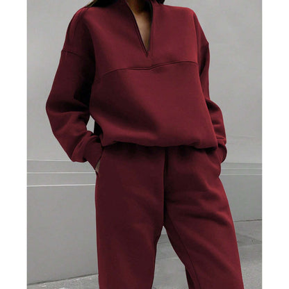 🥳2026 HOT SALE🥳💞50K+ SOLD!💥🌟👵 50% OFF! Half-Zip Tracksuit Set – Effortless comfort & style. One easy zip for all-day warmth, perfect for relaxing or light activities. 🤗🧥