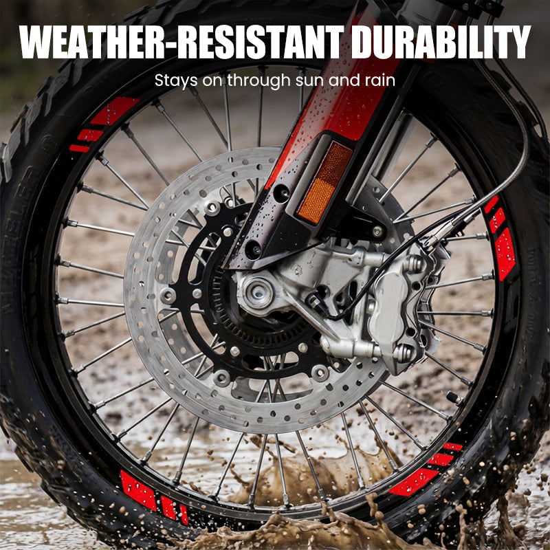Motorcycle Reflective Wheel Rim Stickers