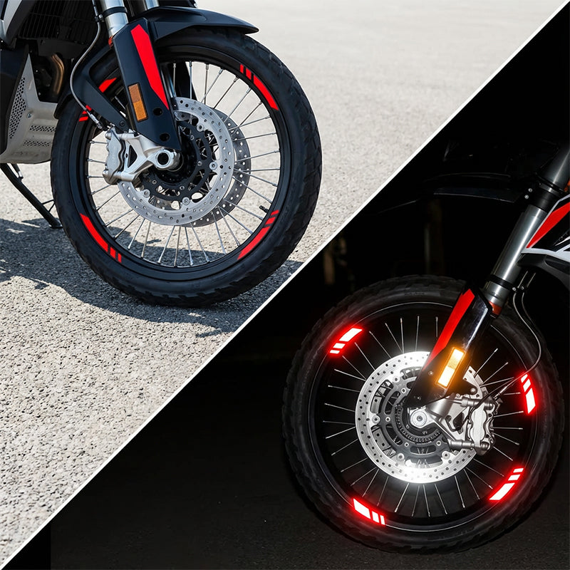 Motorcycle Reflective Wheel Rim Stickers