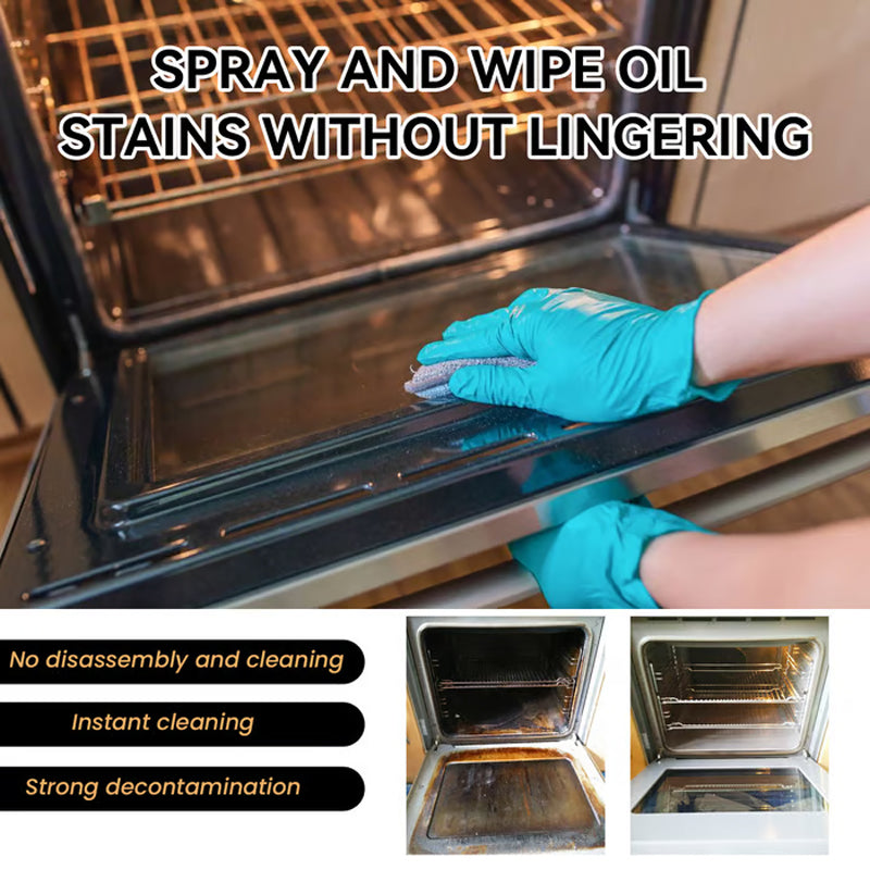 🥳2026 HOT SALE🥳💞50K+ SOLD!🏆👵 Final 3 Hrs! BUY more GET more FREE! ⚡ Heavy-Duty Oven Cleaner Spray – Cuts through baked-on grease fast! Powerful yet safe formula for a sparkling grill & oven🔥🧼