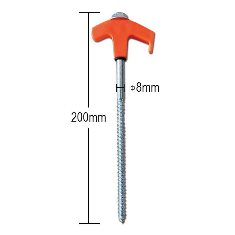 🥳2026 HOT SALE🥳💞50K+ SOLD!🏕️⚡ 50% OFF! 8″ Screw‑in Tent Stakes – Drill‑in design – set up camp in seconds, no hammering! Strong grip on grass, soil & gravel. Enjoy your beer sooner! 🍺✨