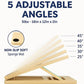 🥳2026 HOT SALE🥳💞50K+ SOLD! 🦵🪵 50% OFF! Adjustable Wooden Slant Board – 5-level tilt, non-slip surface, foldable & portable. Stretch calves safely at home, office or gym! 🛡️💪