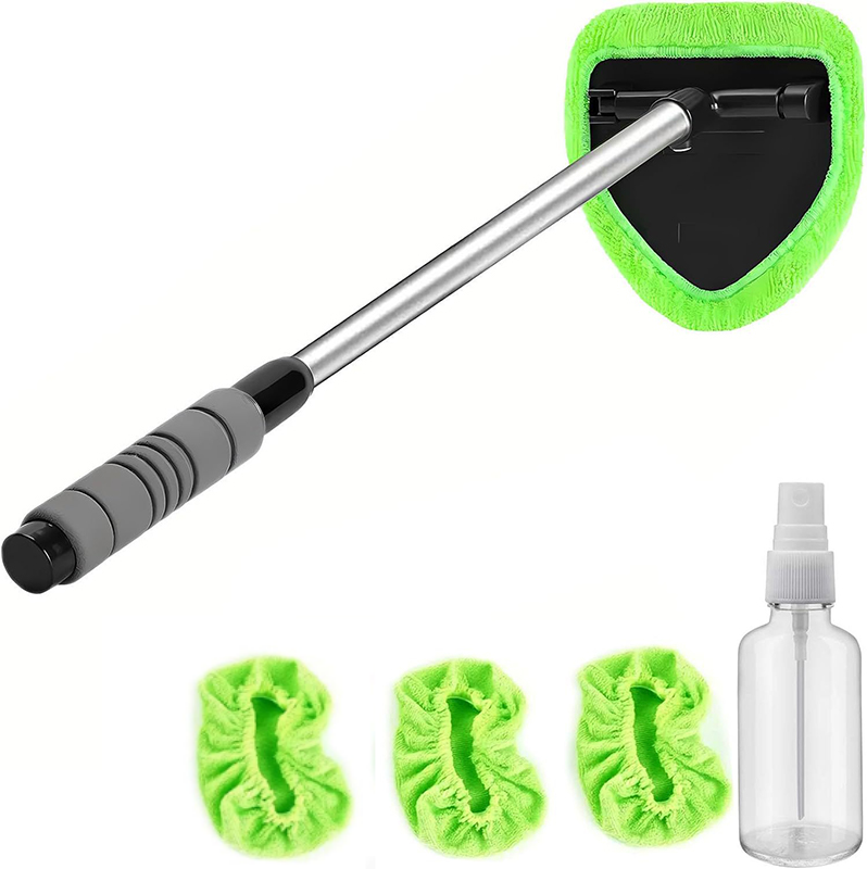 🥳2026 HOT SALE🥳💞50K+ SOLD! 🚗🧽 50% OFF! Extendable Windshield Cleaning Tool – 180° rotating head, non-slip grip, washable pads. Reach every corner, streak-free clean with less effort! 🛡️💪