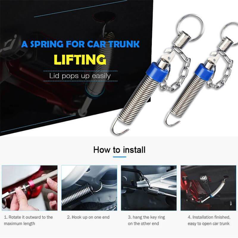 🥳2026 HOT SALE🥳💞50K+ SOLD!🚗✨ 50% OFF! Trunk Spring Lifting Device – Hands‑free open, adjustable & head‑safe. No more bumping. Easy DIY install! 🔧💪