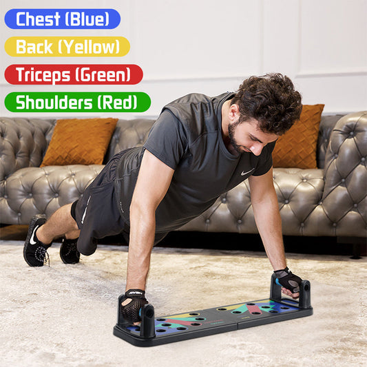 🥳2026 HOT SALE🥳💞50K+ SOLD!💥👴🏠 50% OFF! 9-in-1 Push-Up Training Board – Wake up your upper body! Compact, portable & effective. Use it anywhere – living room, garden or garage. Reclaim your strength today. 💪🌿