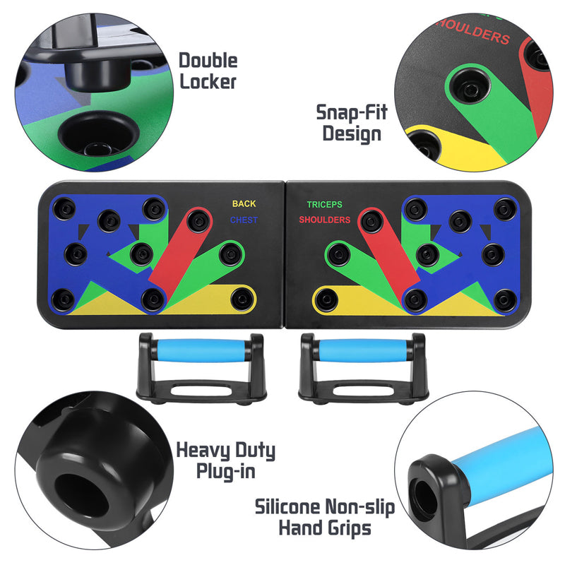 🥳2026 HOT SALE🥳💞50K+ SOLD!💥👴🏠 50% OFF! 9-in-1 Push-Up Training Board – Wake up your upper body! Compact, portable & effective. Use it anywhere – living room, garden or garage. Reclaim your strength today. 💪🌿