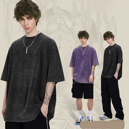 🥳2026 HOT SALE🥳💞50K+ SOLD!👖👴 50% OFF! Solid Color Vintage Tee – Your summer staple! Soft, breathable & easy to wear. Pairs perfectly with jeans or shorts. Classic style that never goes out of fashion. ☀️👕