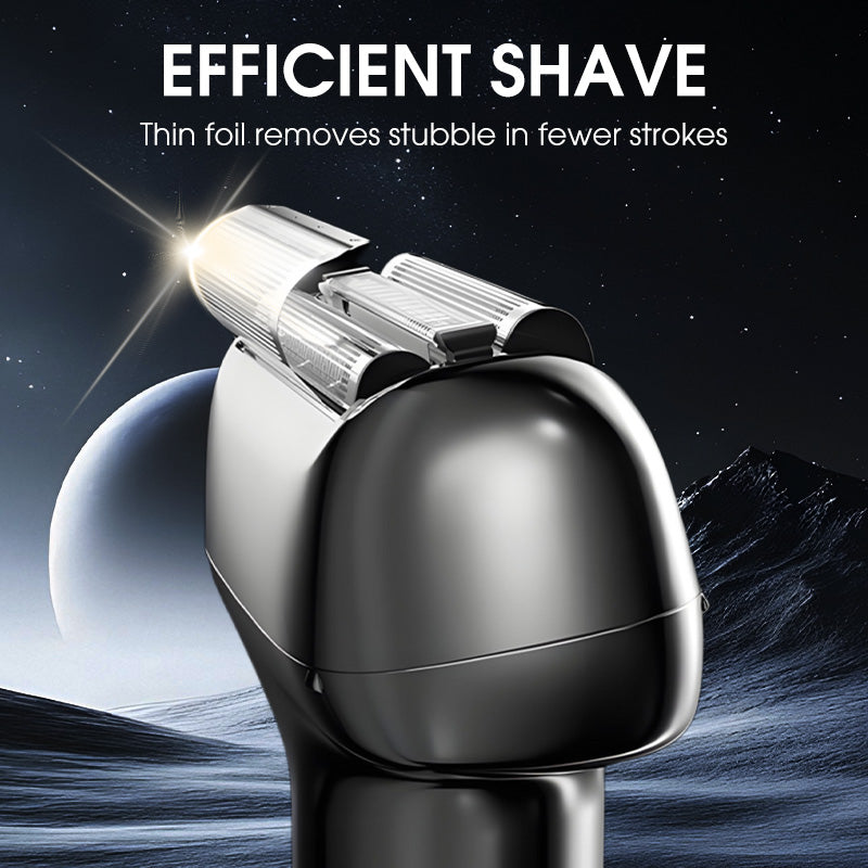 🥳2026 HOT SALE🥳💞50K+ SOLD! 🧔⚡ 50% OFF! Rechargeable Foil Electric Shaver – 11° tilt head, quiet motor & IPX6 washable. Smooth, cordless grooming anywhere! 🛡️✅