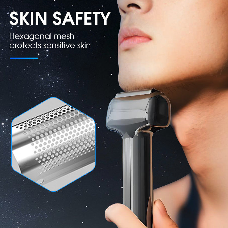 🥳2026 HOT SALE🥳💞50K+ SOLD! 🧔⚡ 50% OFF! Rechargeable Foil Electric Shaver – 11° tilt head, quiet motor & IPX6 washable. Smooth, cordless grooming anywhere! 🛡️✅