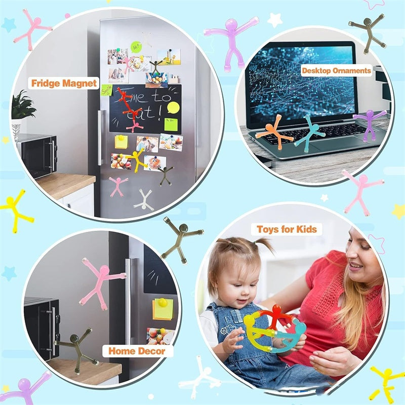 🥳2026 HOT SALE🥳💞50K+ SOLD!🧲🦸 50% OFF! Multipurpose Humanoid Fridge Magnets – Strong magnetic hands/feet, posable limbs. Hold notes & photos, relieve stress. 5-15pcs set. Add fun to any fridge! 🎨✨