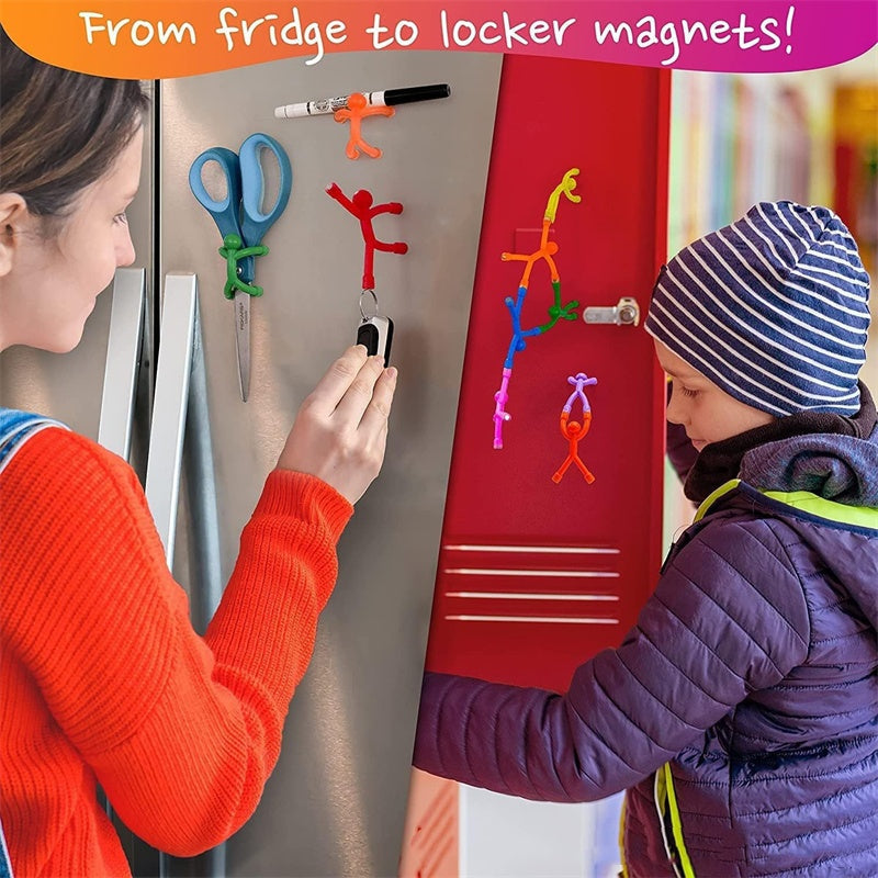 🥳2026 HOT SALE🥳💞50K+ SOLD!🧲🦸 50% OFF! Multipurpose Humanoid Fridge Magnets – Strong magnetic hands/feet, posable limbs. Hold notes & photos, relieve stress. 5-15pcs set. Add fun to any fridge! 🎨✨
