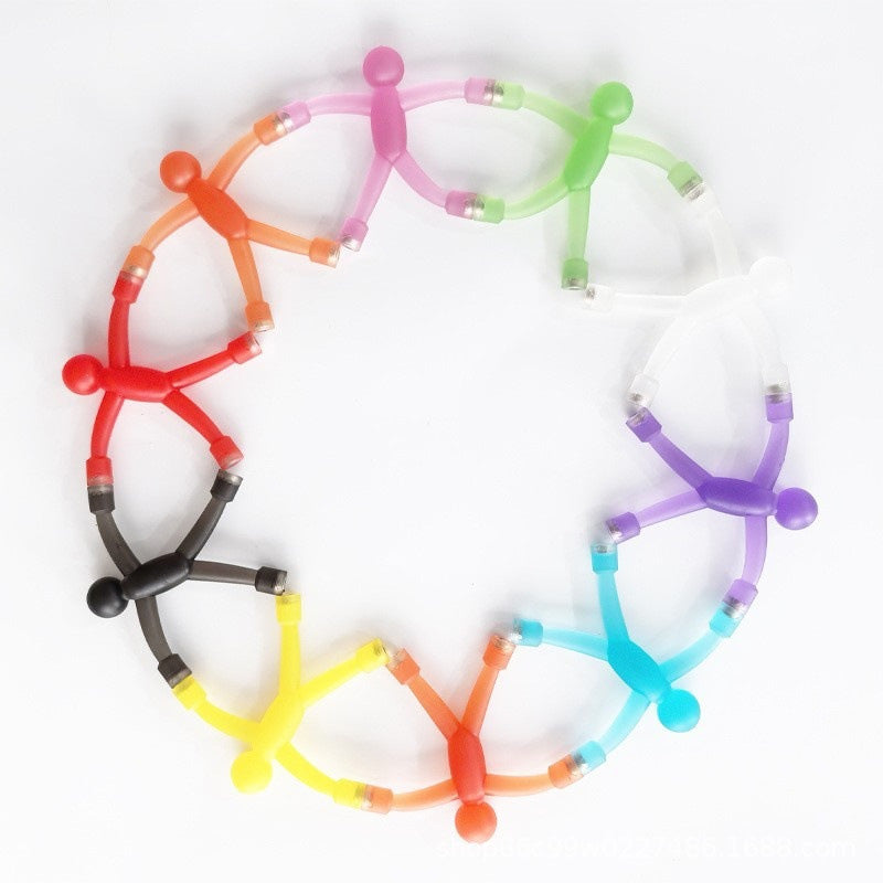 🥳2026 HOT SALE🥳💞50K+ SOLD!🧲🦸 50% OFF! Multipurpose Humanoid Fridge Magnets – Strong magnetic hands/feet, posable limbs. Hold notes & photos, relieve stress. 5-15pcs set. Add fun to any fridge! 🎨✨