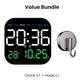 🥳2026 HOT SALE🥳💞50K+ SOLD!💥🕰️🛏️ 50% OFF! Home & Office Digital Clock – Gentle wake-up, no startling alarms! Adjustable brightness, quiet at night. Shows temperature too. A reliable companion for your daily routine. 🌙✨