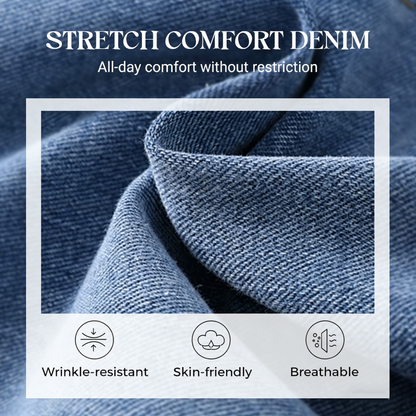 🥳2026 HOT SALE🥳💞50K+ SOLD!👵☀️ 50% OFF! High-Waist Wide-Leg Jeans – Gentle tummy control, easy pull-on style! Side slits let the breeze in, keep you cool. Flattering fit for everyday wear. 🌸👖