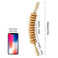 12 Rollers Curved Wooden Massage Stick