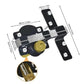 🥳2026 HOT SALE🥳💞50K+ SOLD! 🔒🚪 Heavy-Duty Gate Lock – dual-sided key, lock & unlock from either side. No more getting locked in! Solid iron, 5 keys included. 🗝️🛡️