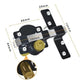 🥳2026 HOT SALE🥳💞50K+ SOLD! 🔒🚪 Heavy-Duty Gate Lock – dual-sided key, lock & unlock from either side. No more getting locked in! Solid iron, 5 keys included. 🗝️🛡️