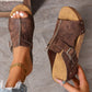 🥳2026 HOT SALE🥳💞50K+ SOLD!👡💨 50% OFF! Peep Toe Wedge Sandals – Thick platform, slip‑resistant sole. All‑day comfort without sacrificing height. 🌸✨